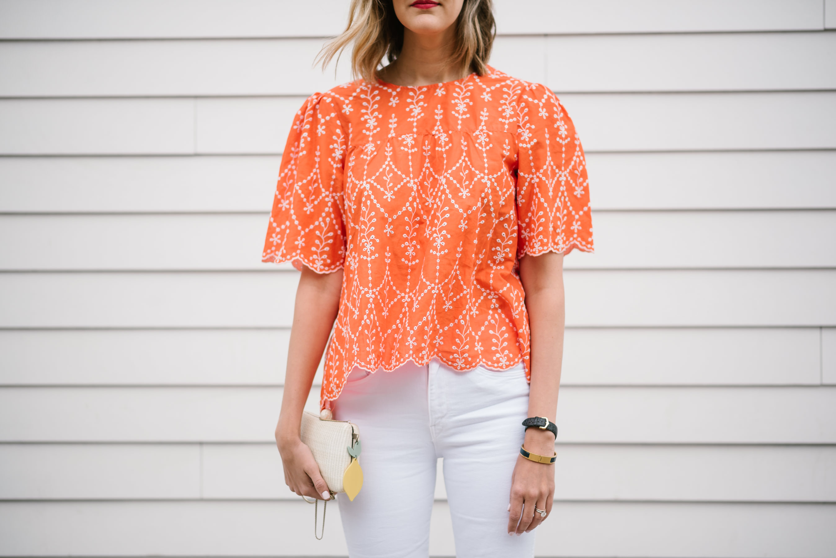 embroidered zara top