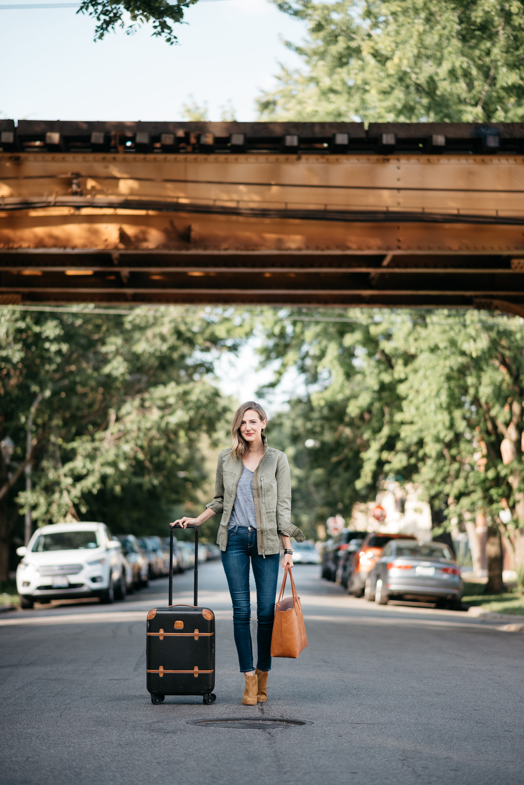 madewell jacket rag bone wesley boots brics suitcase frame denim