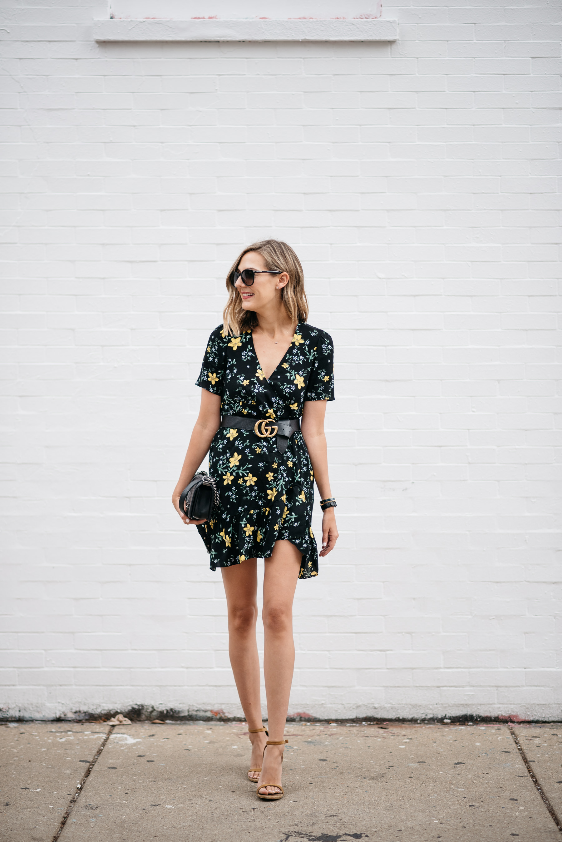 floral fall dress transition to fall