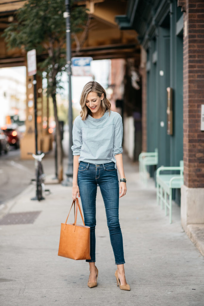 j crew funnel neck top how to style a mock neck shirt with jeans