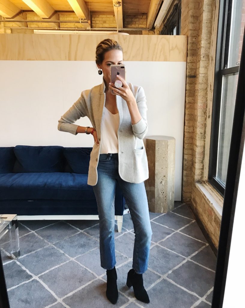 real outfits real outfit gram casual office wear jeans denim