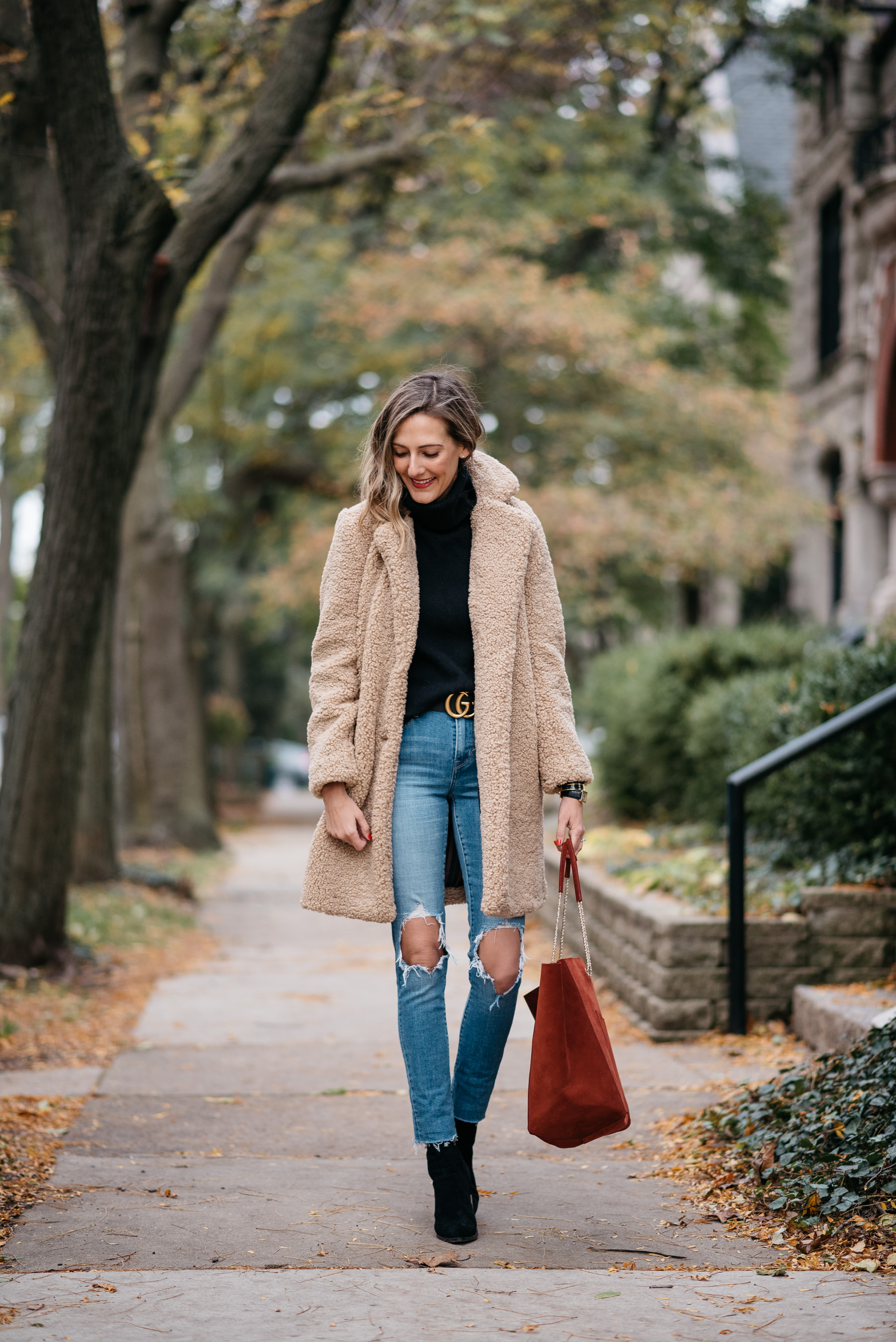 teddy coat mkt studio sezane levis gucci belt