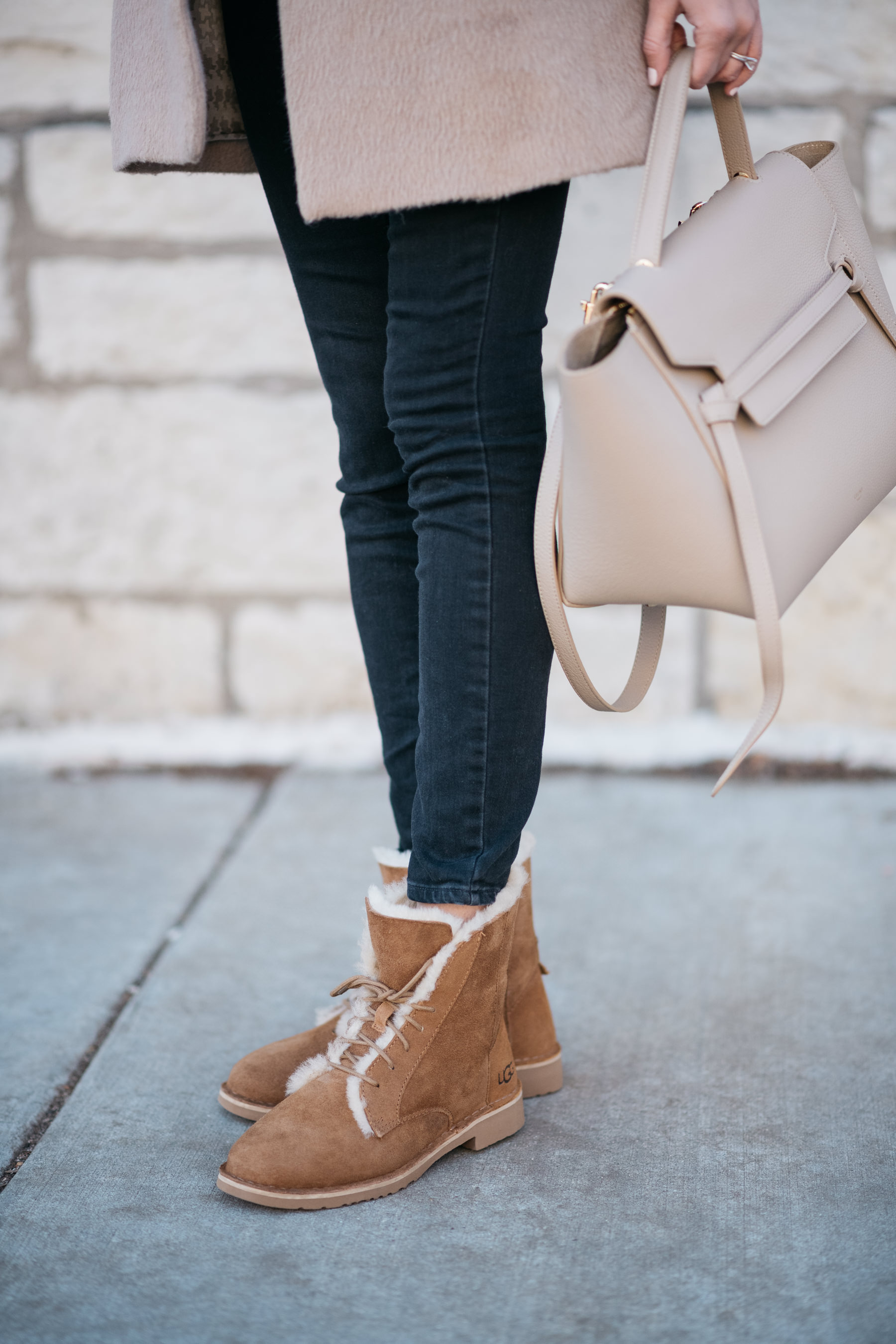 how to style ugg boots for everyday with jeans winter fall quincy