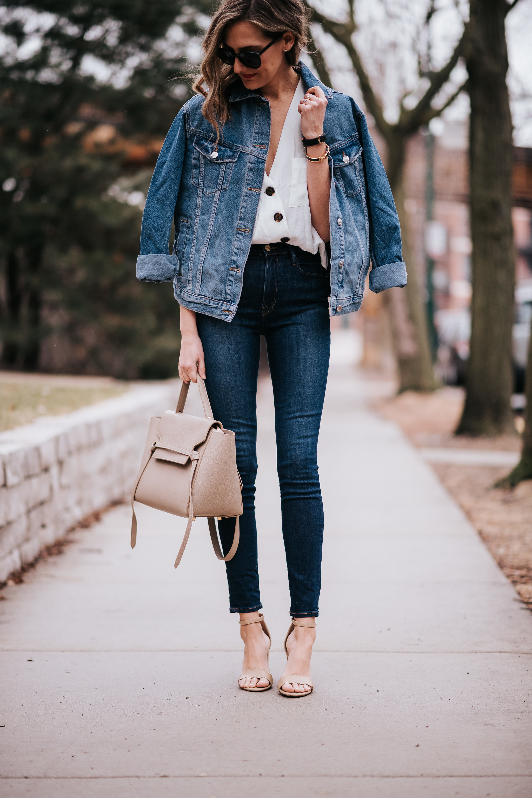 9 Black-Denim-Jacket Outfits for Fall | Who What Wear