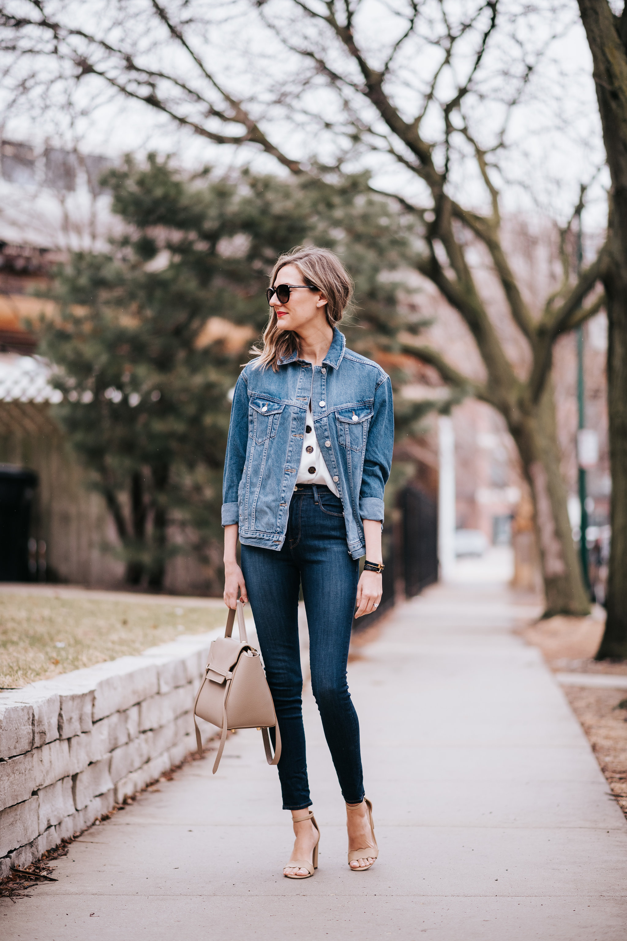 how to wear oversized jean jacket denim topshop for spring