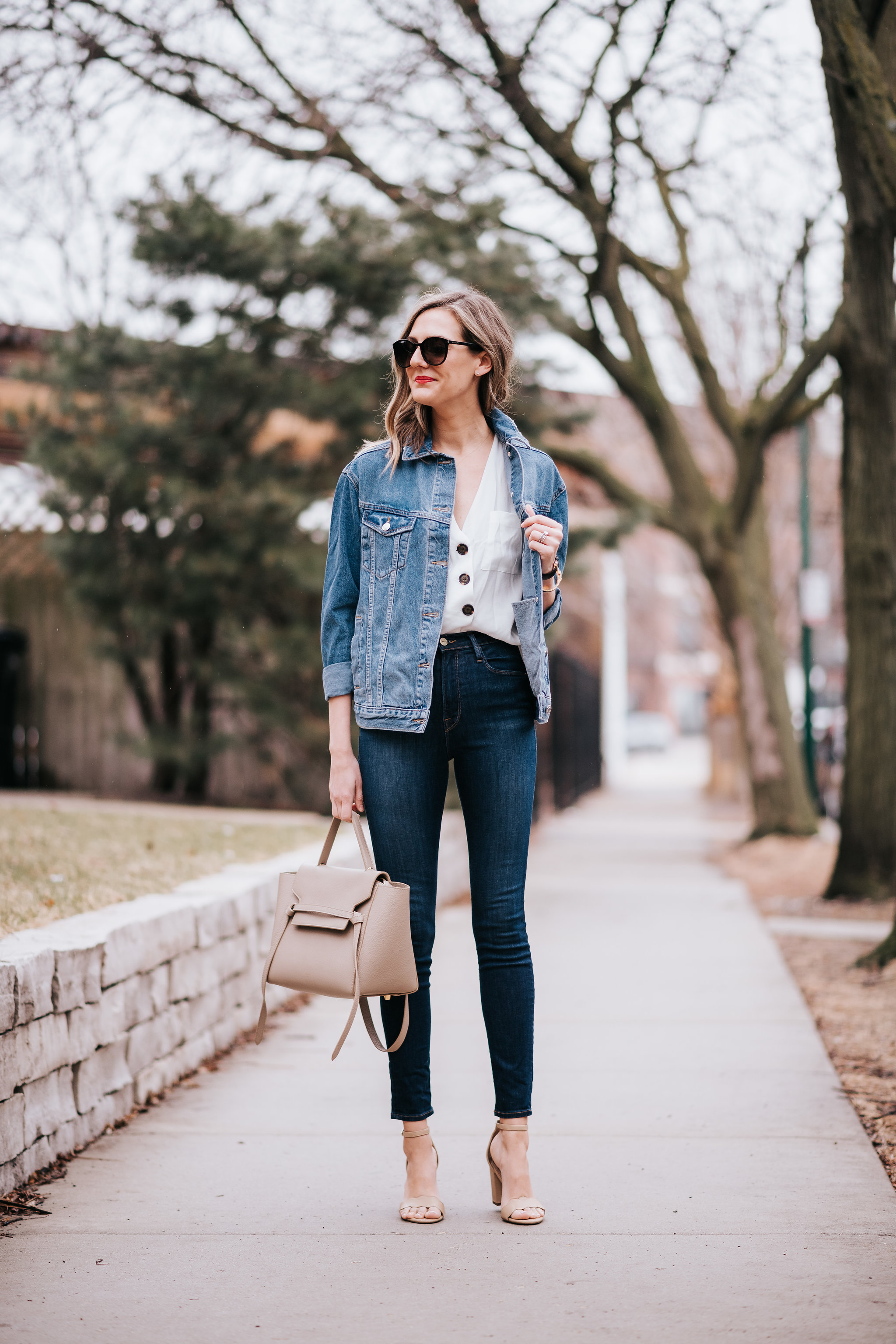 how to wear oversized jean jacket denim topshop for spring