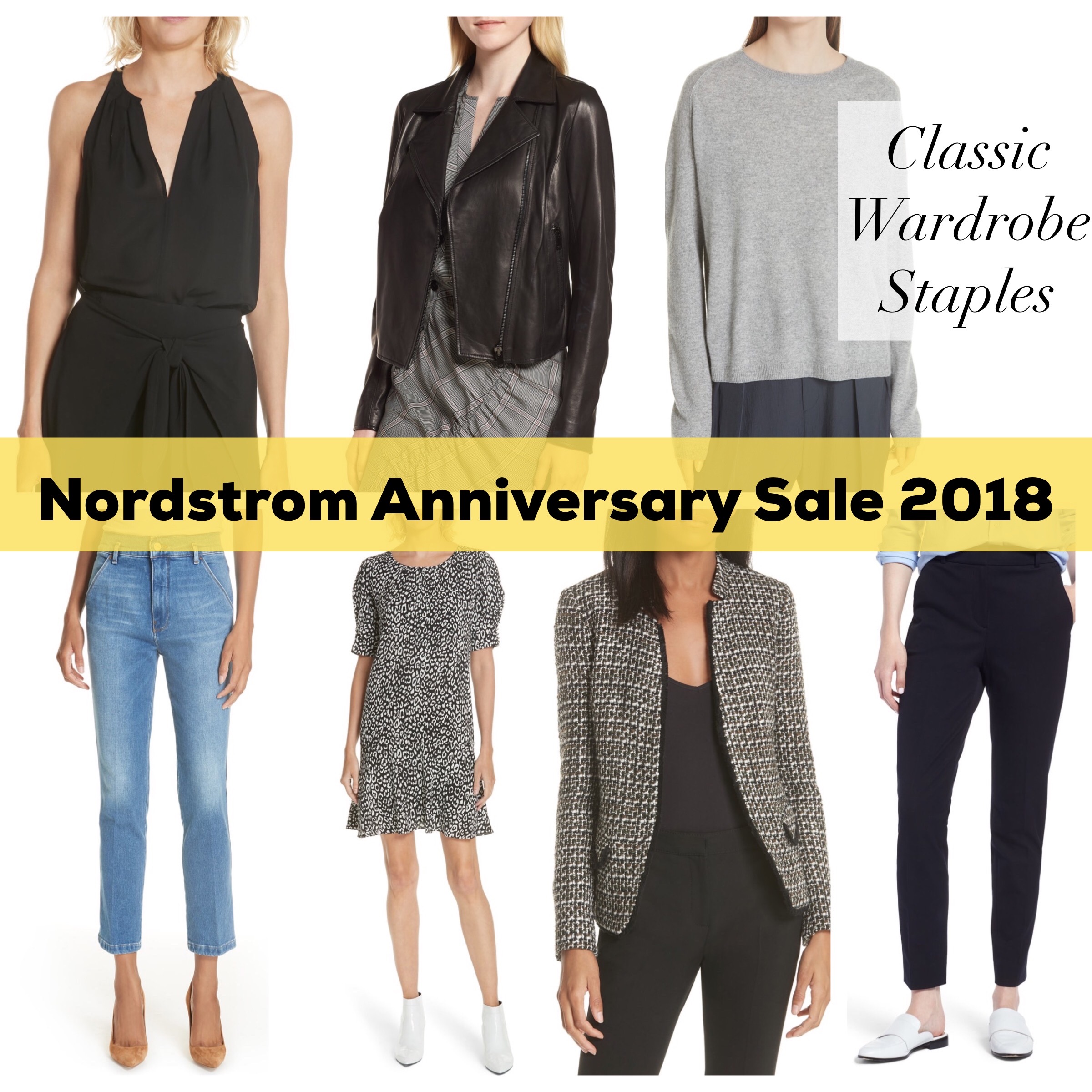 nordstrom anniversary sale 2018 wardrobe classic staples