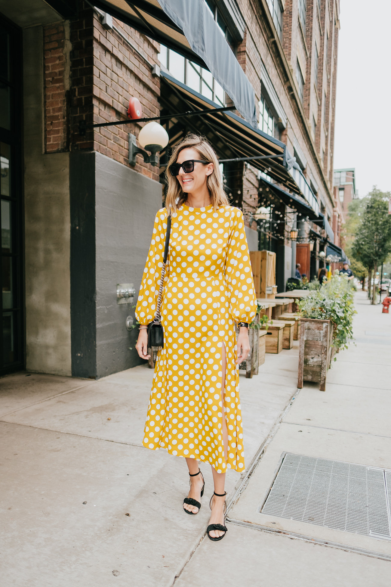 yellow dress topshop under $100 polka dots - See (Anna) Jane.
