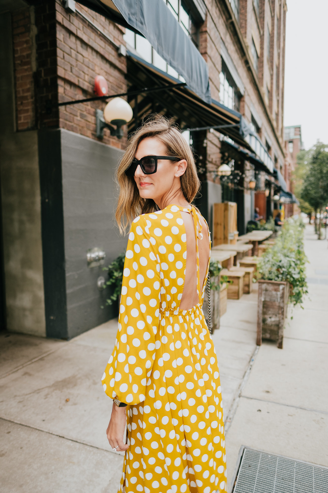 yellow dress topshop under $100 polka dots - See (Anna) Jane.
