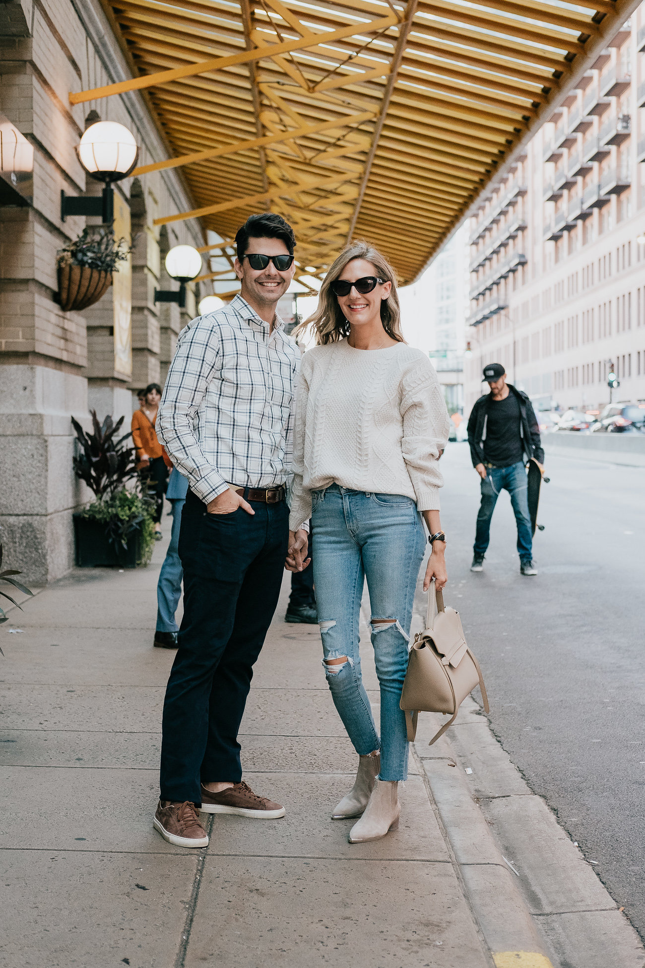 couple coordinated outfits engagement photos outfit ideas