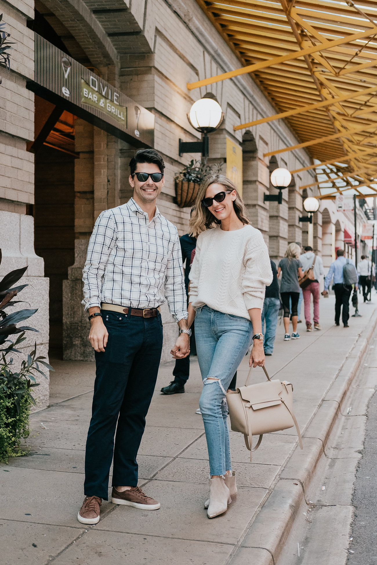 couple coordinated outfits engagement photos outfit ideas