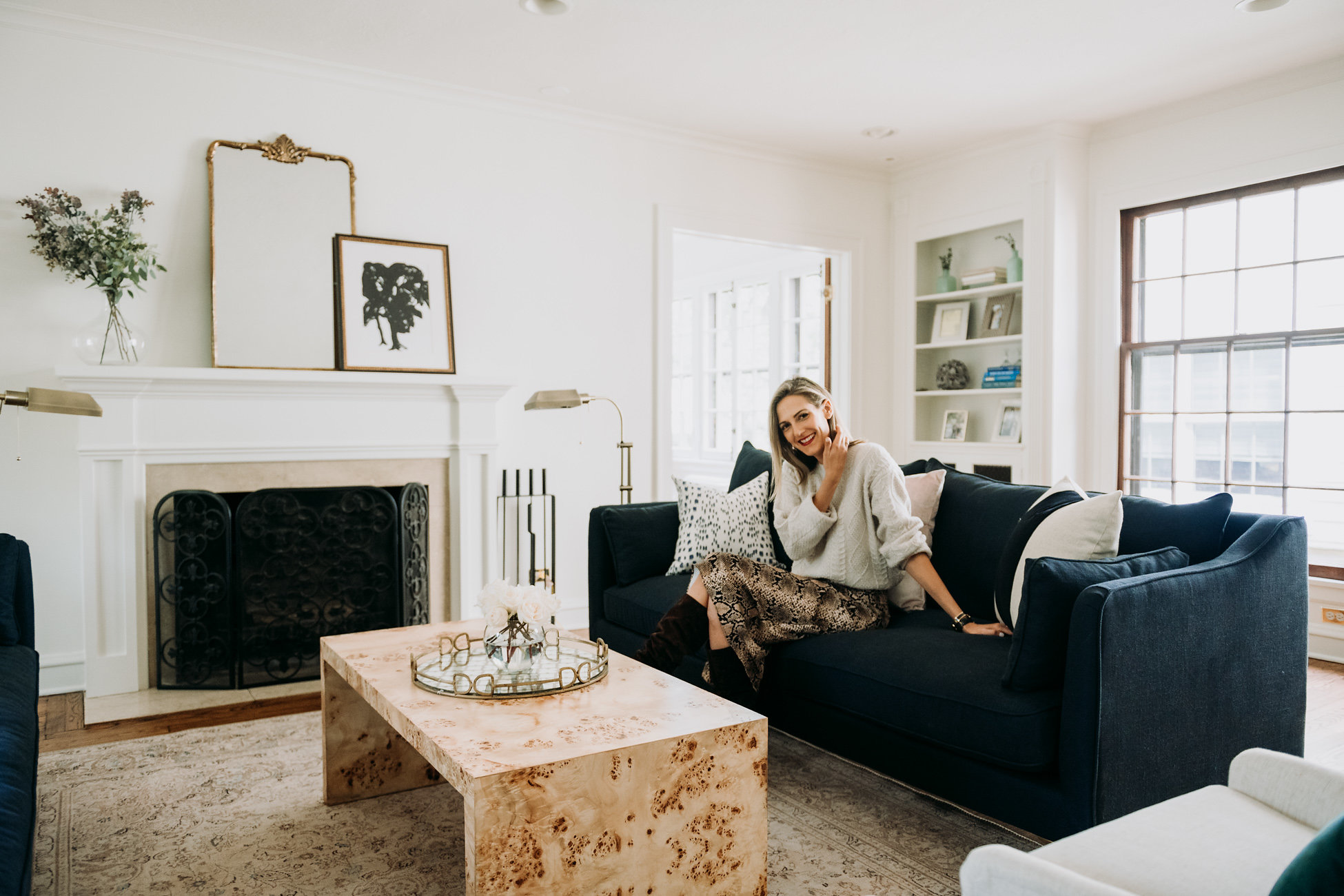 Interior Define - This monochromatic color scheme perfectly shows the  contoured arms and piping details that make our comfy cozy Maxwell sofa a  one of a kind. 📸: @common.living #interiordefine #myinteriordefine  #showemyourstyled #