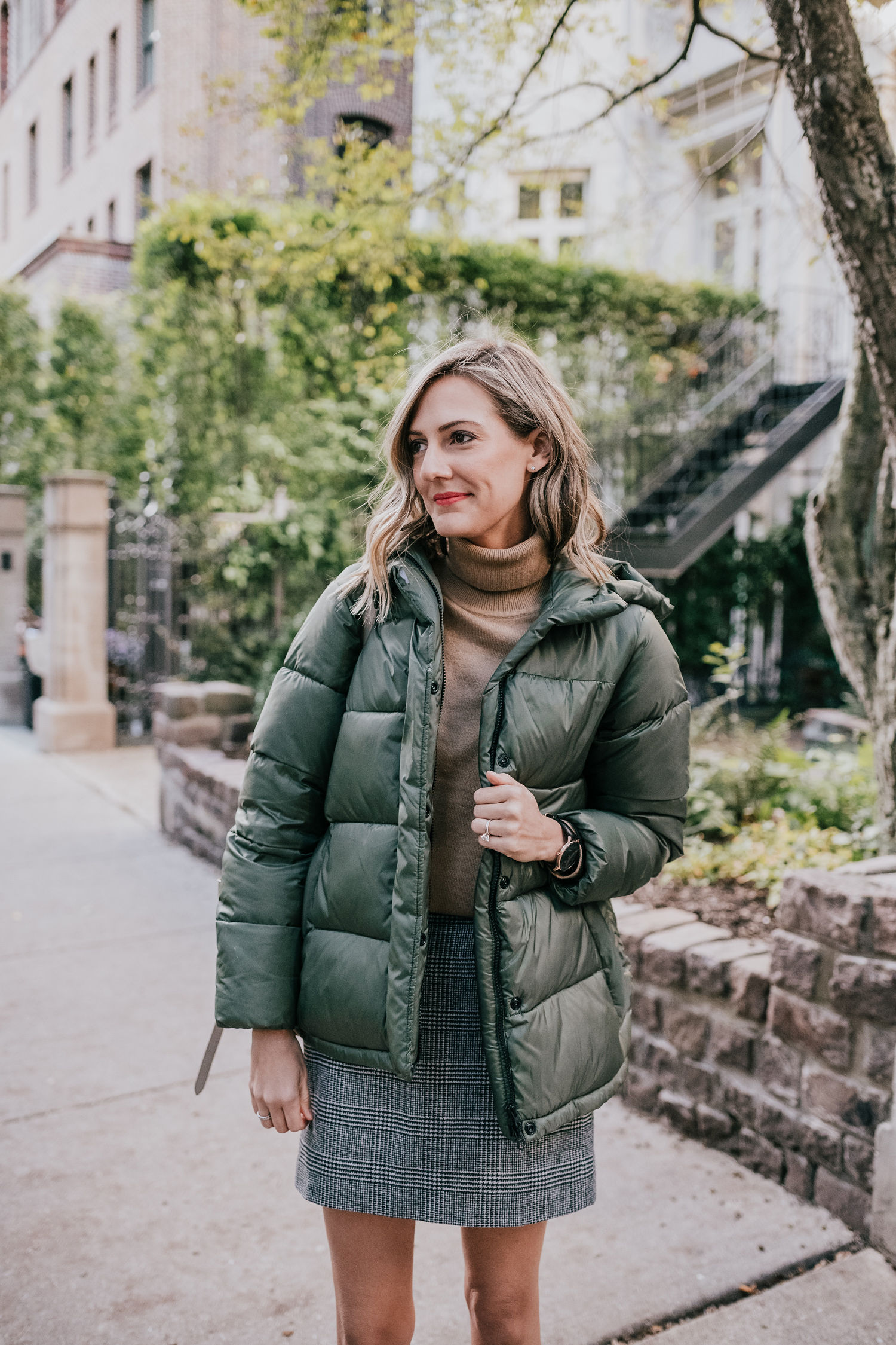 everlane renew how to style a puffer coat