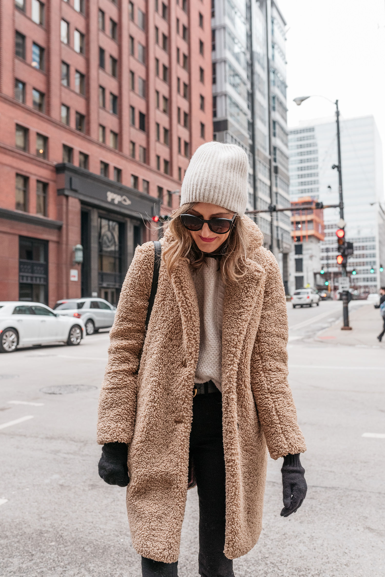 winter outfit teddy coat