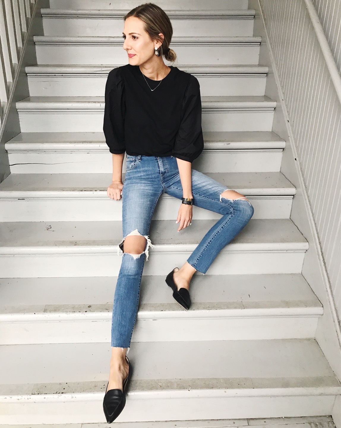 DIY Frayed Hem Jeans