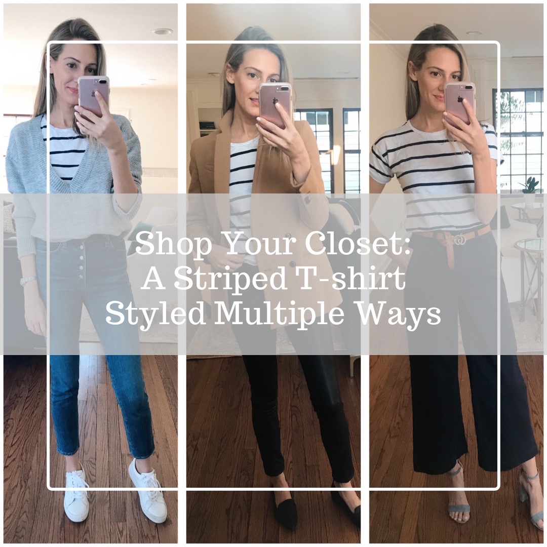 how to wear a striped t-shirt five ways