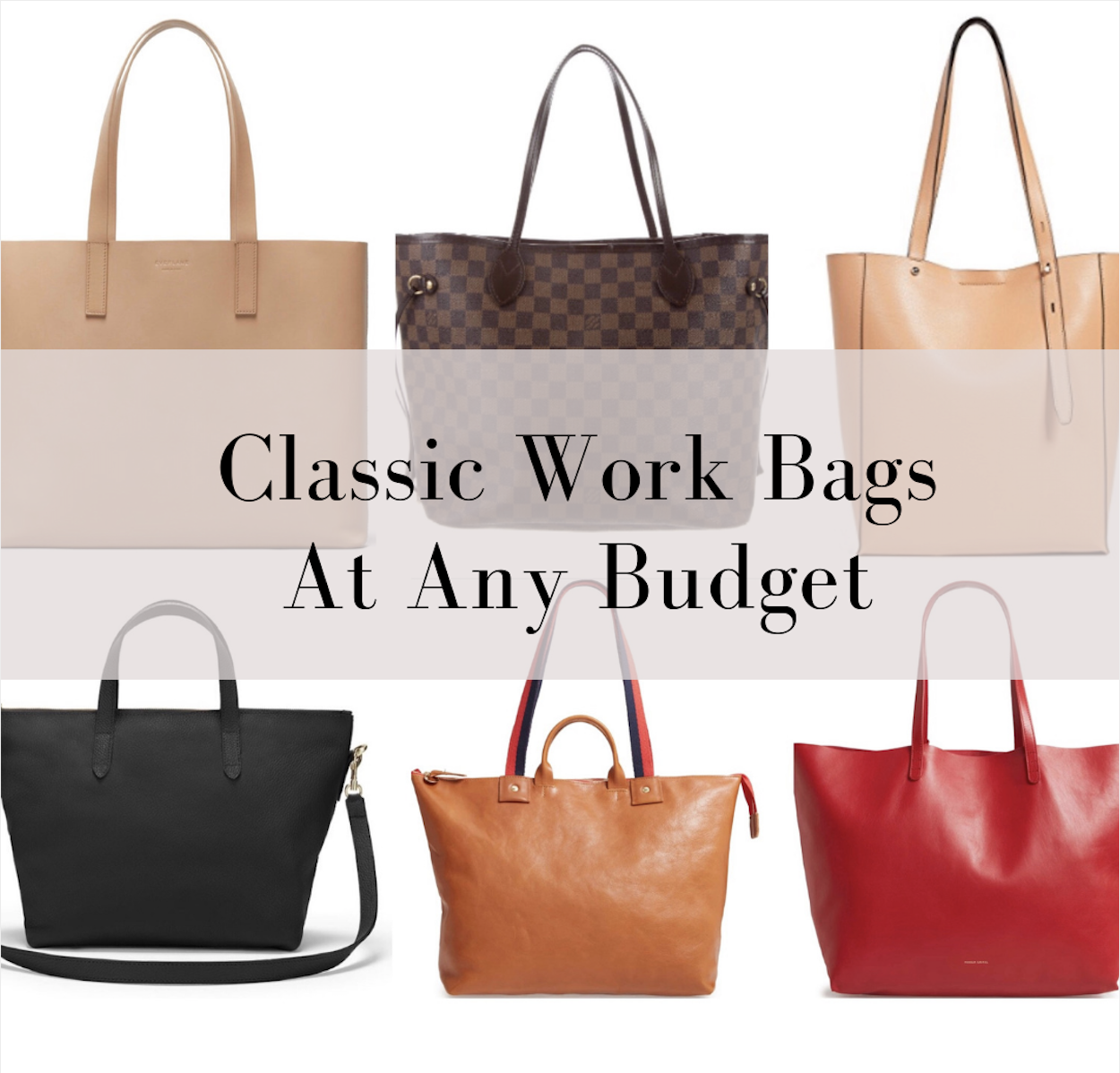 classic tote bags for work