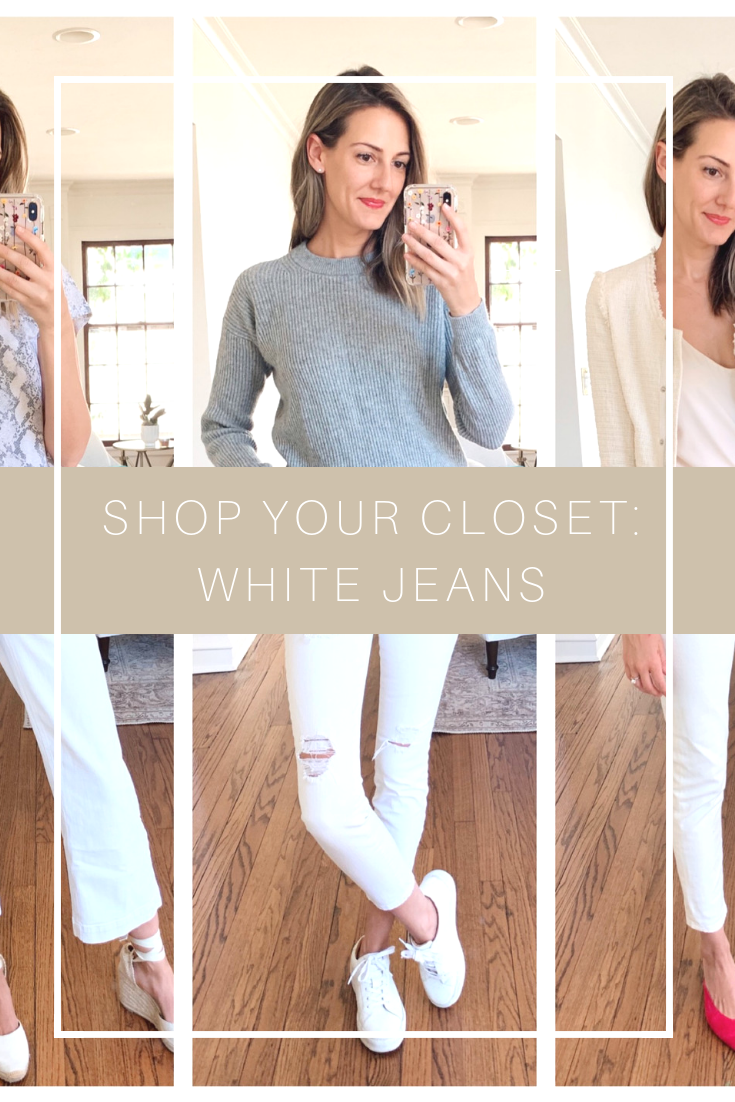 white jeans styling style ideas wear to work - See (Anna) Jane.