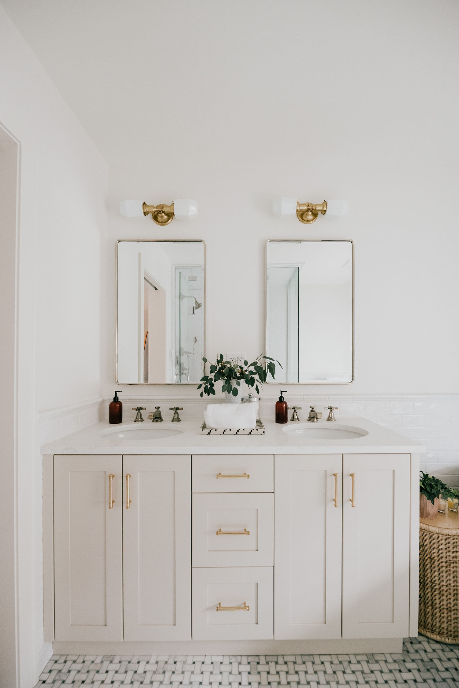 old tudor home master bathroom renovation