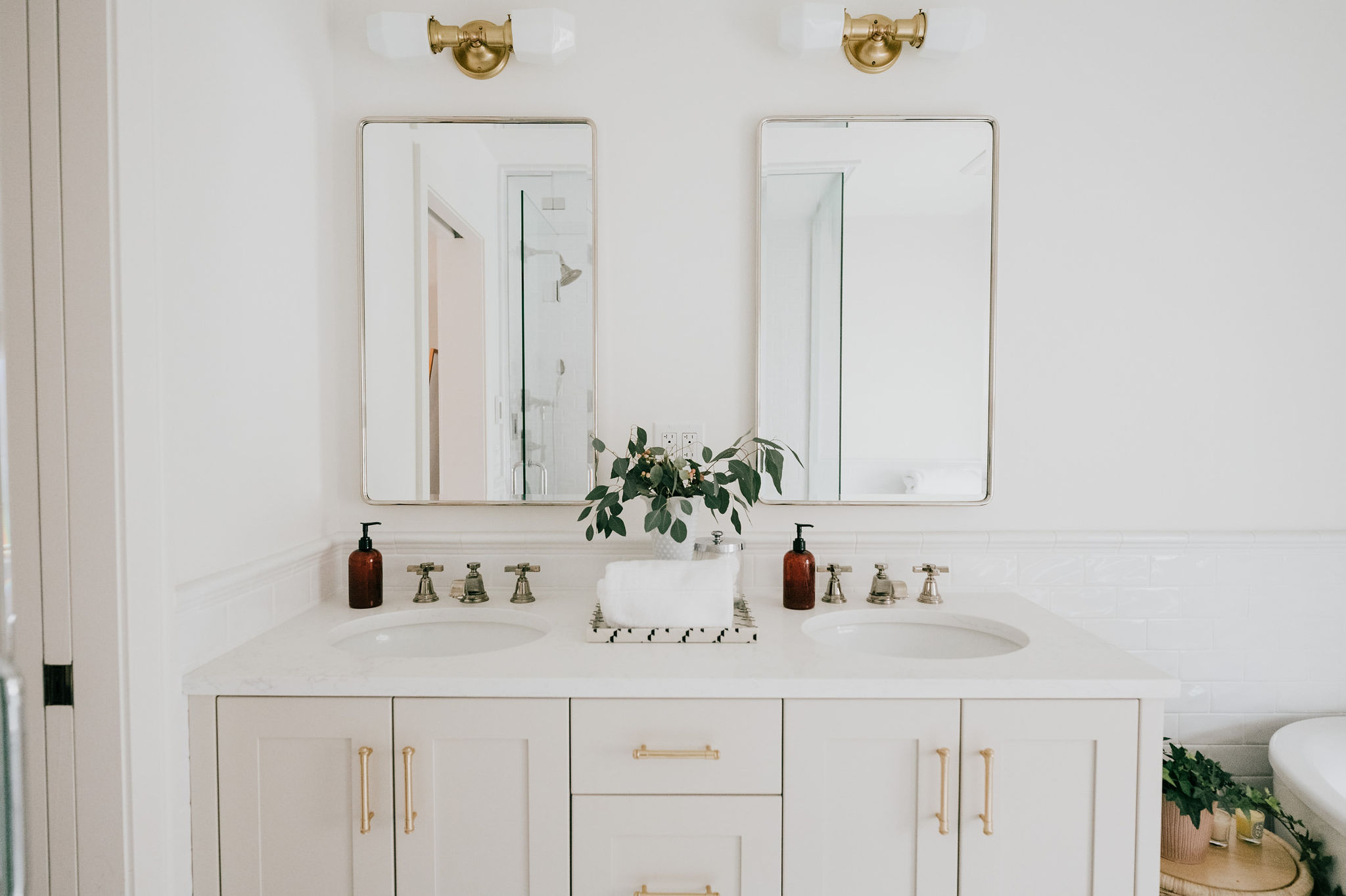 old tudor home master bathroom renovation