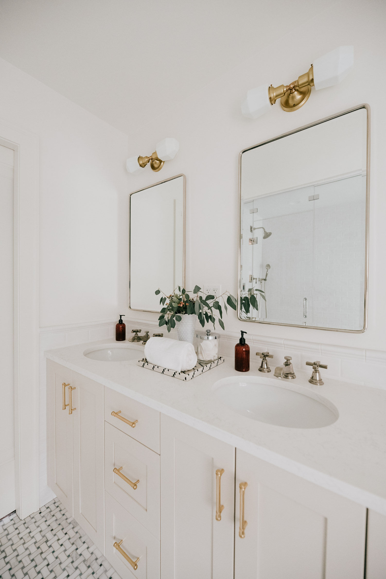 old tudor home master bathroom renovation