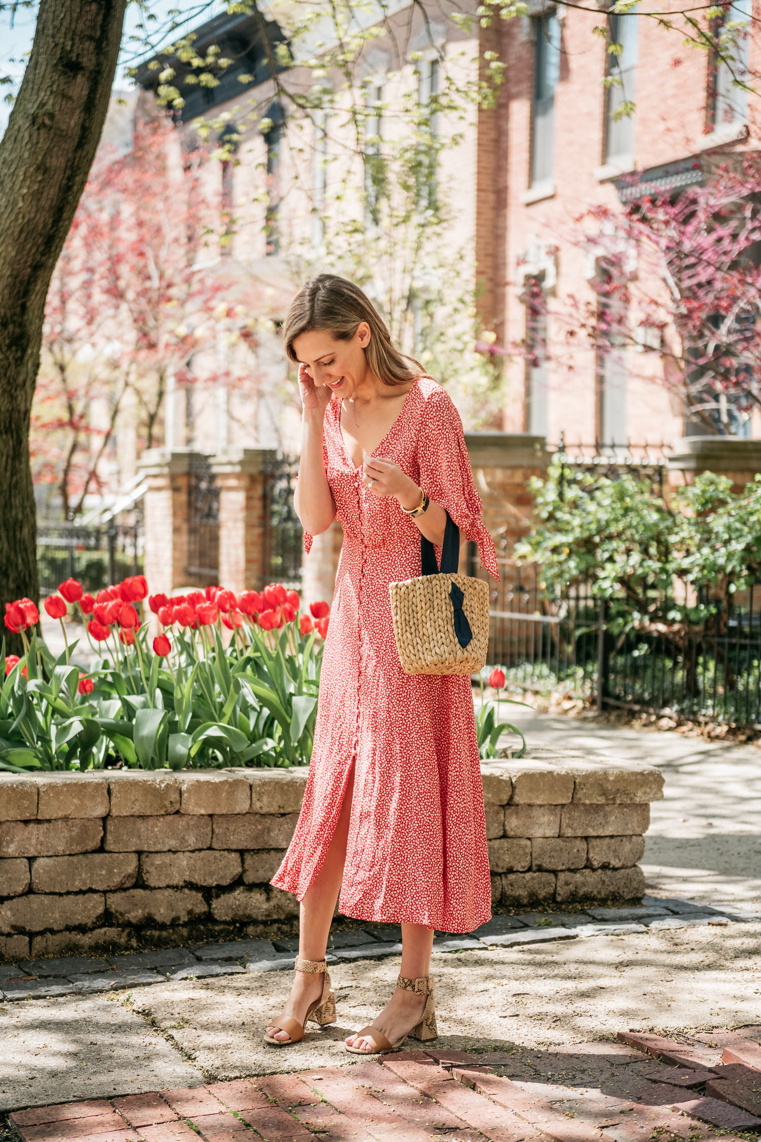 working mom style feminine dress mother's day