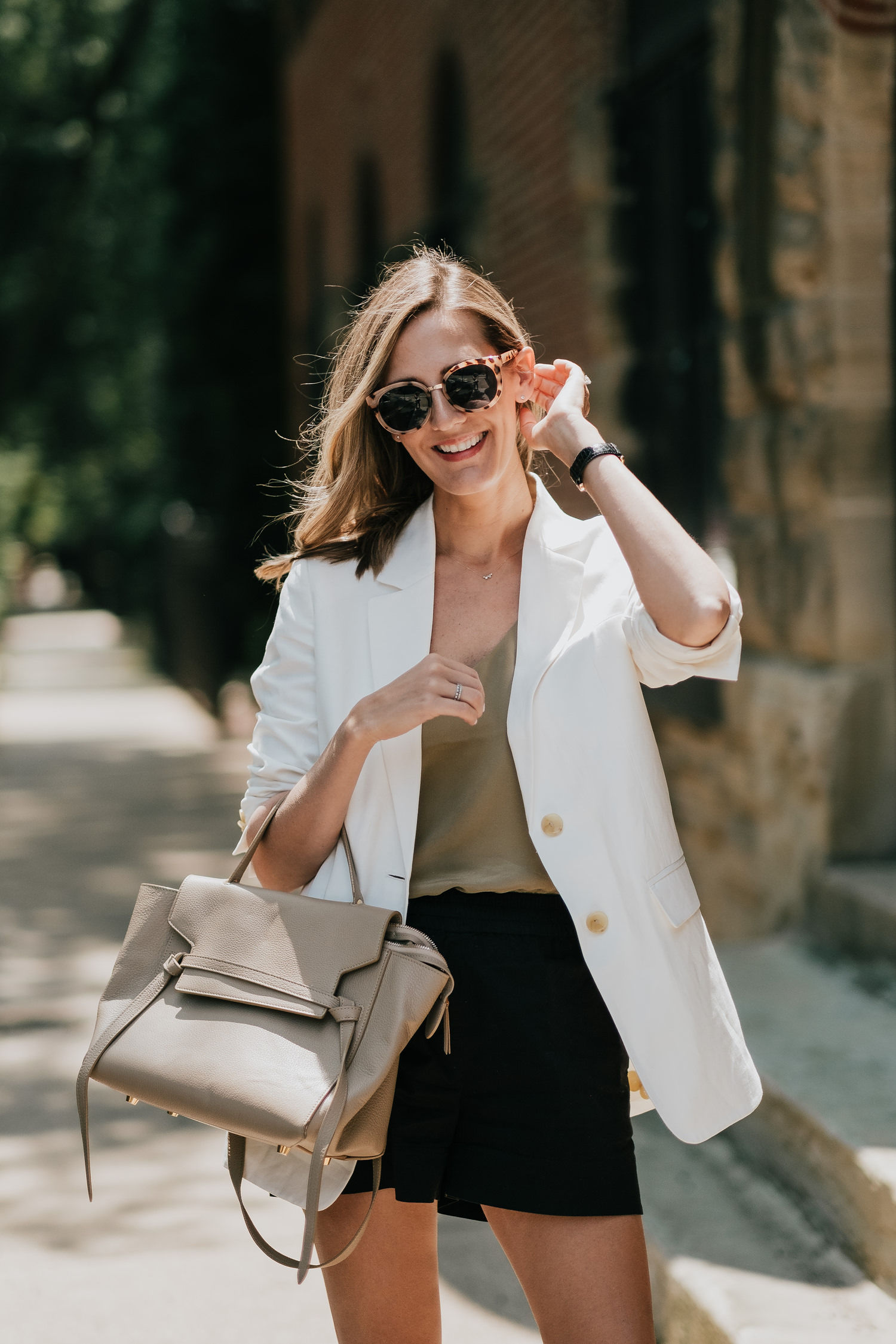 everlane cami and shorts