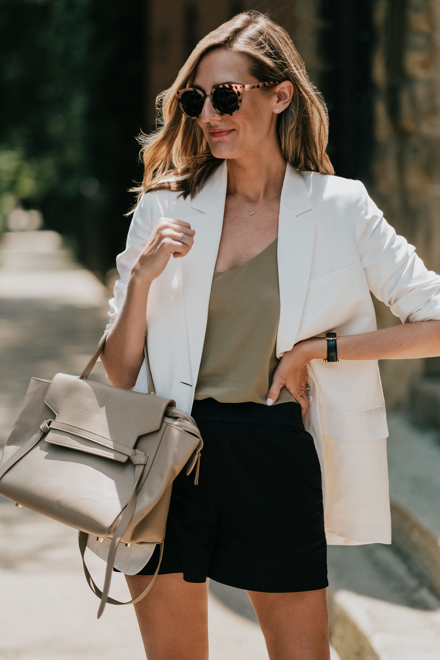 everlane blazer and cami