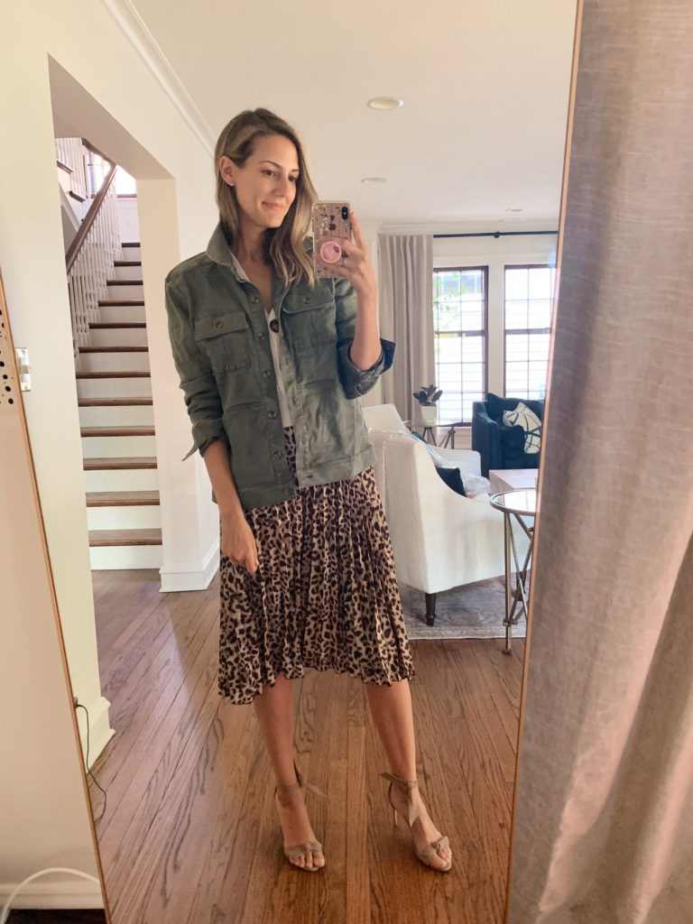 leopard skirt for fall how to style - See (Anna) Jane.