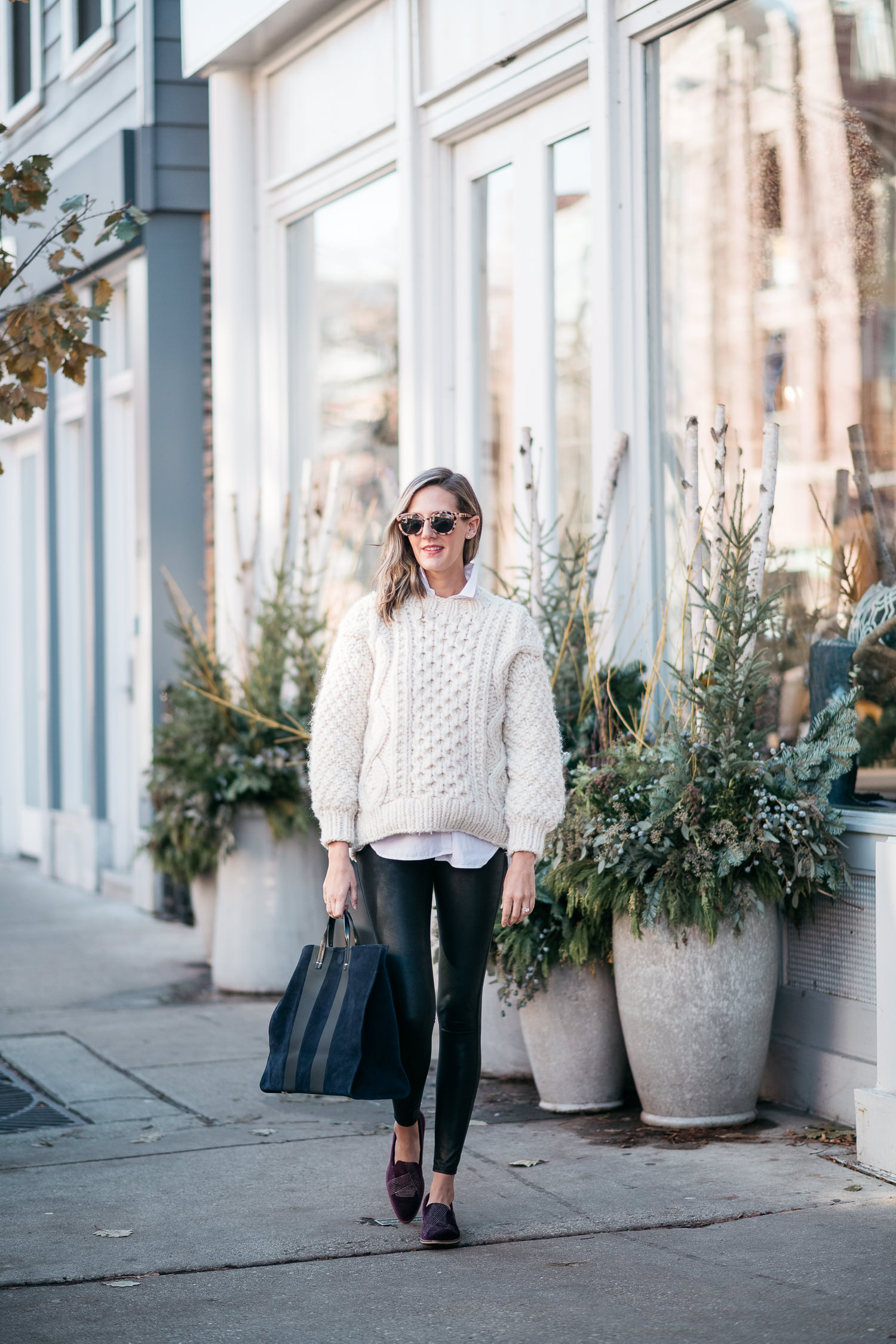 spanx leggings outfit inspiration - See (Anna) Jane.