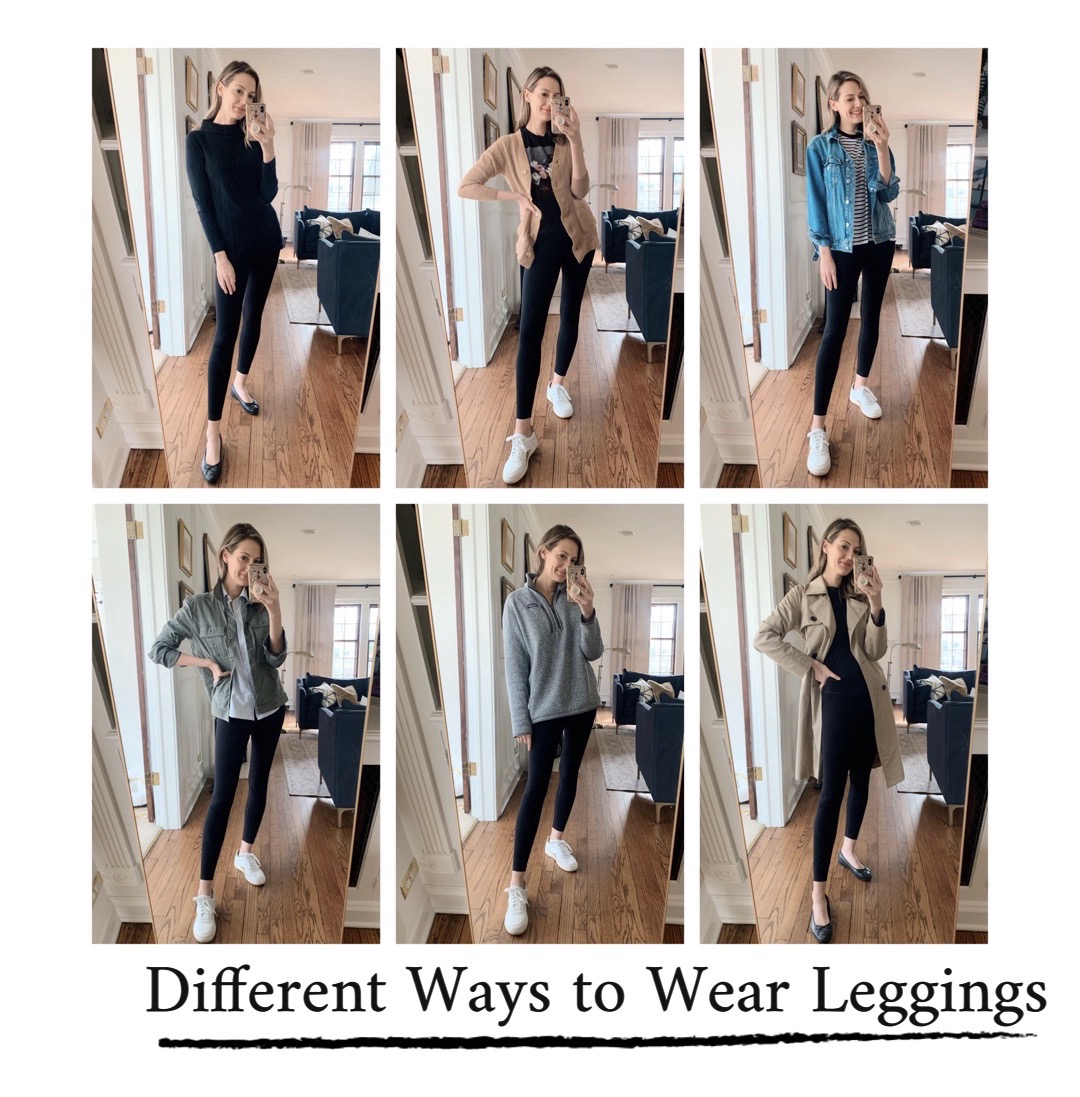 different ways to wear leggings