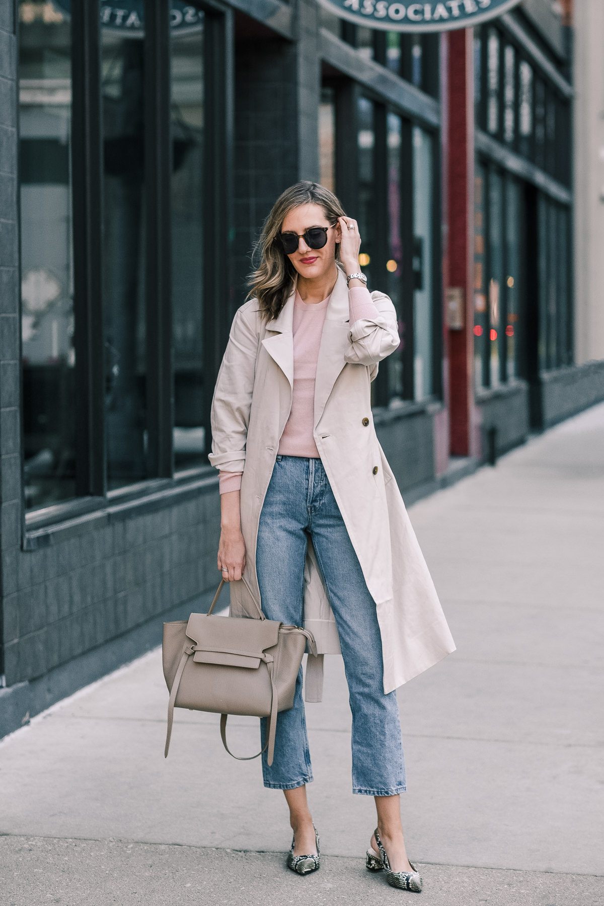 Everlane drape store trench coat