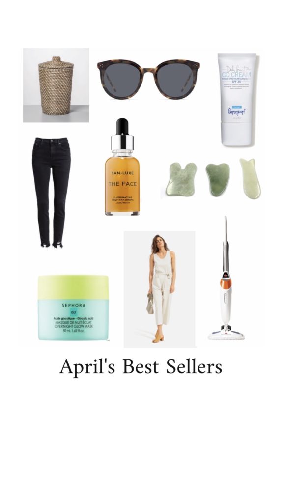 collage of Aprils Best Sellers