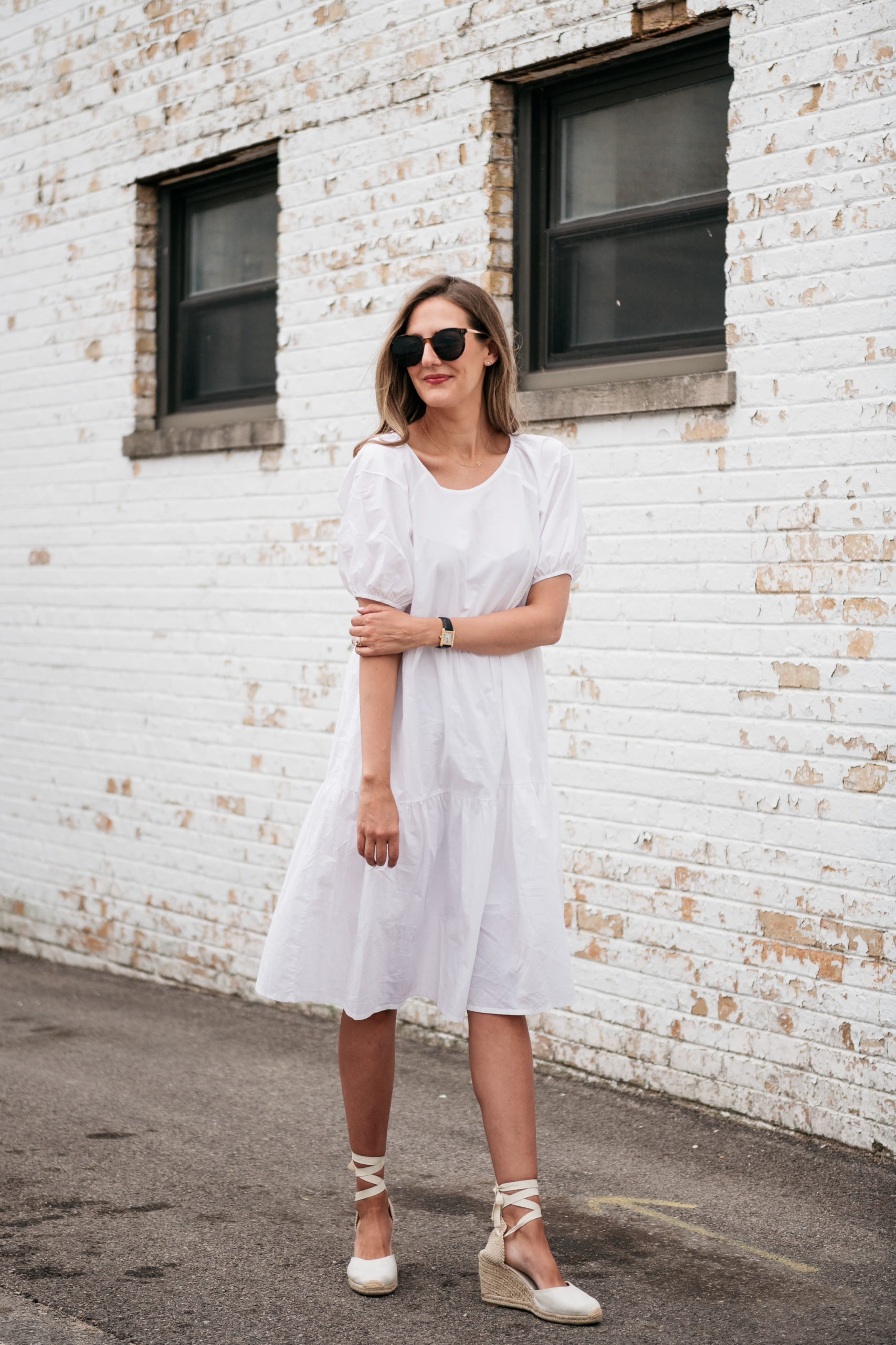 oversized summer dress with espadrilles