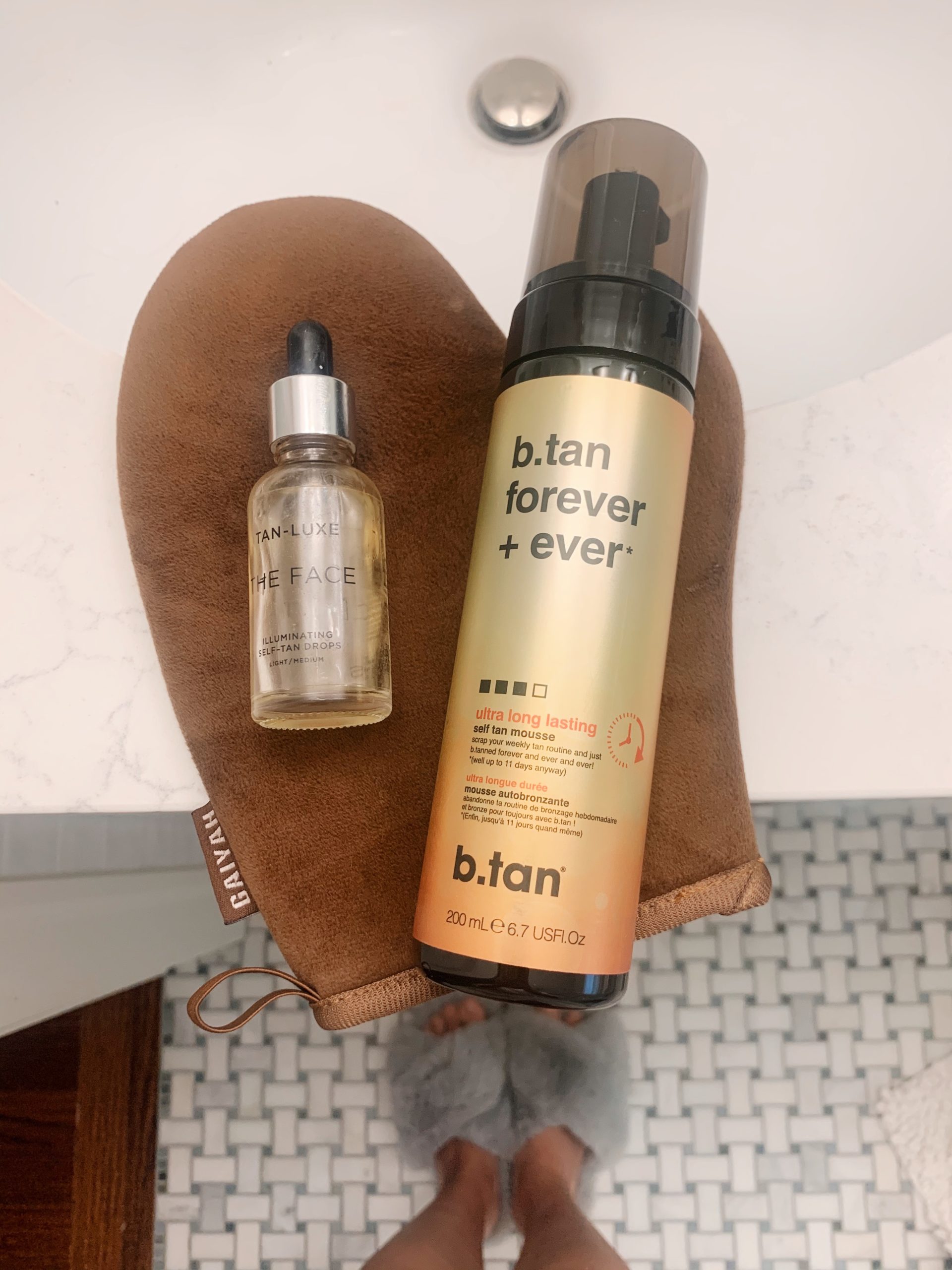 self-tanner routine
