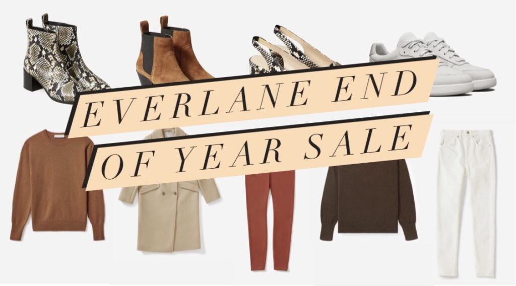 collage of Everlane End of Year Sale