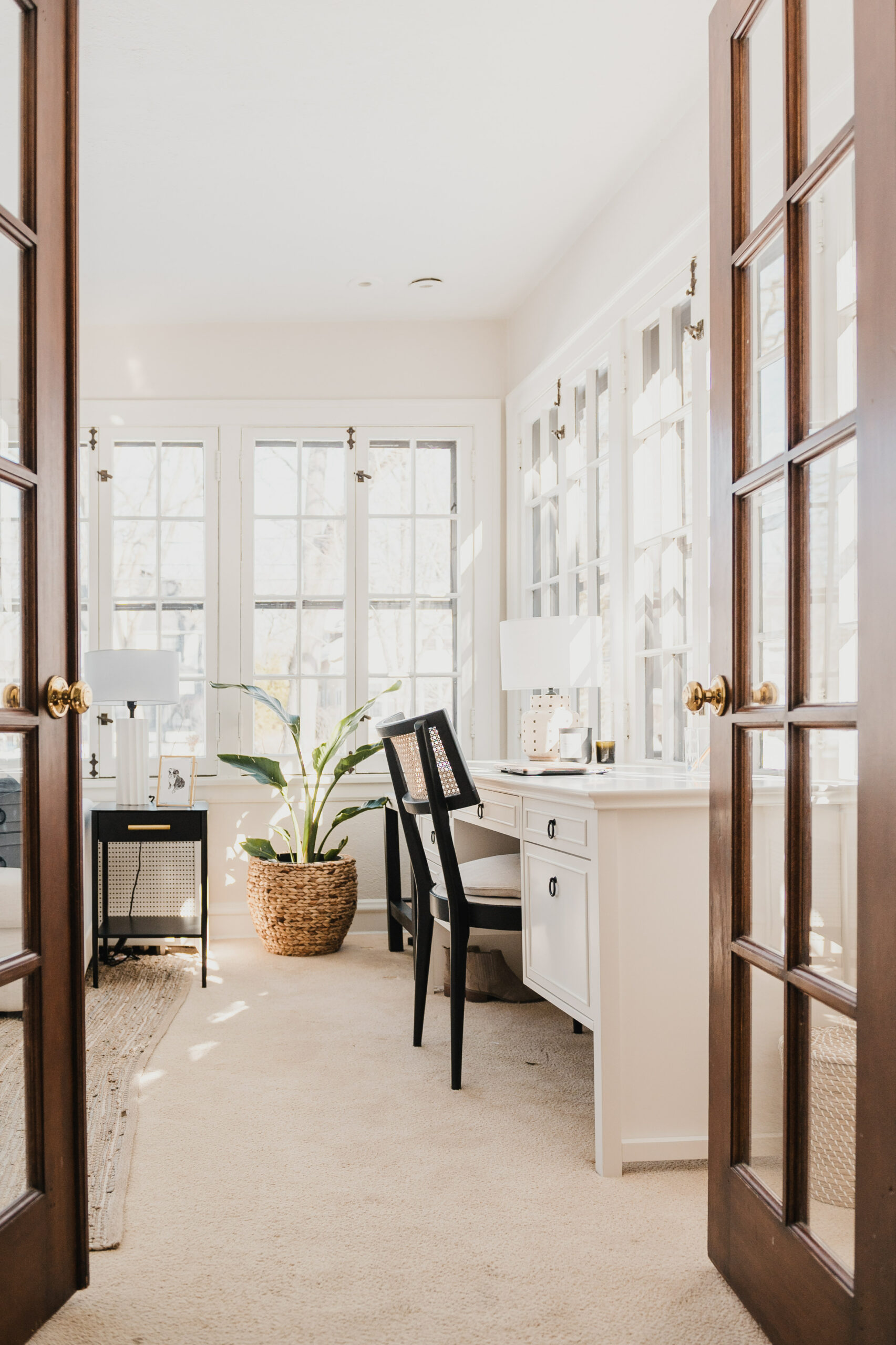 before and after sunroom redesign