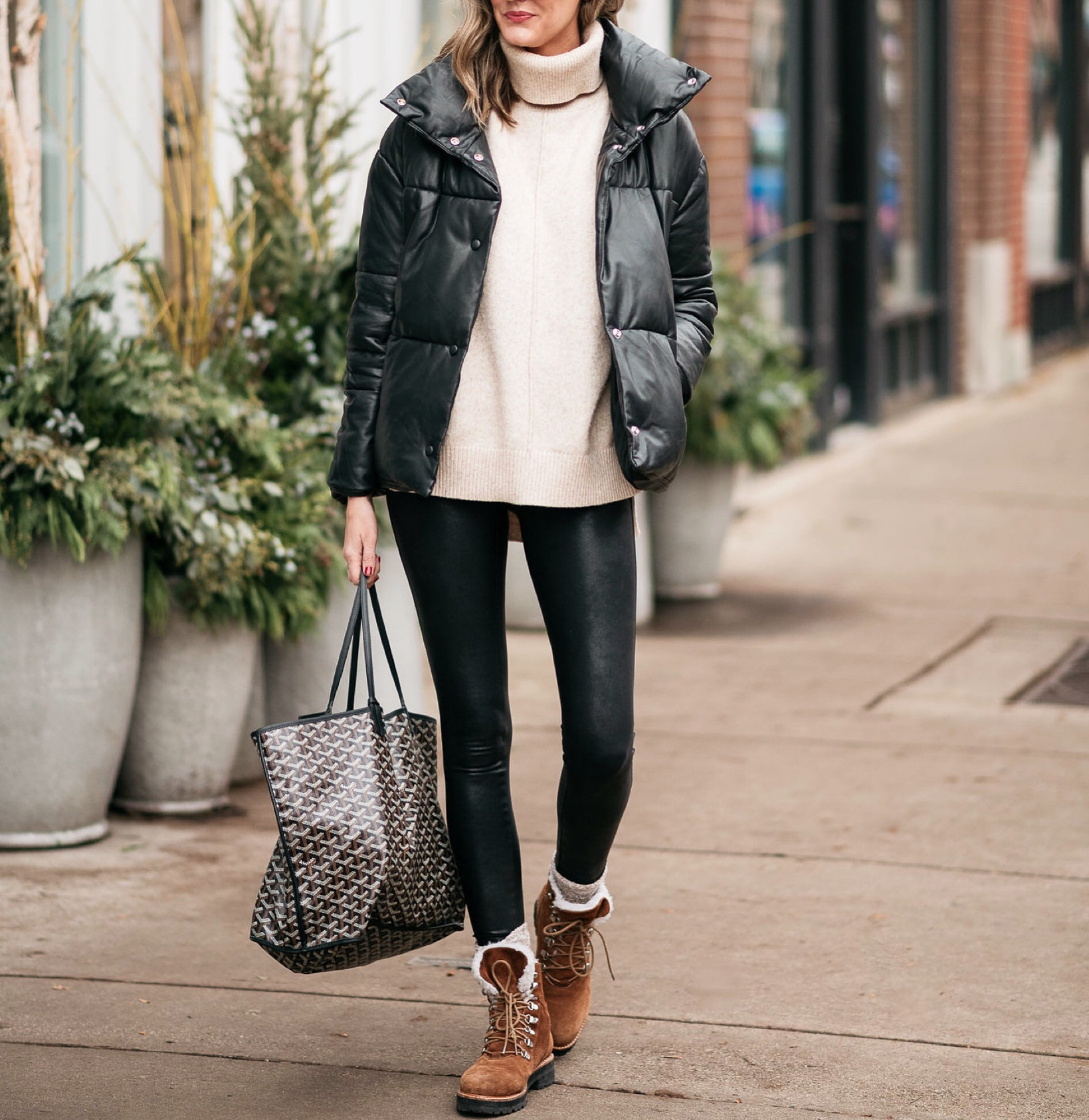 woman walking and sharing Combat Boots Roundup