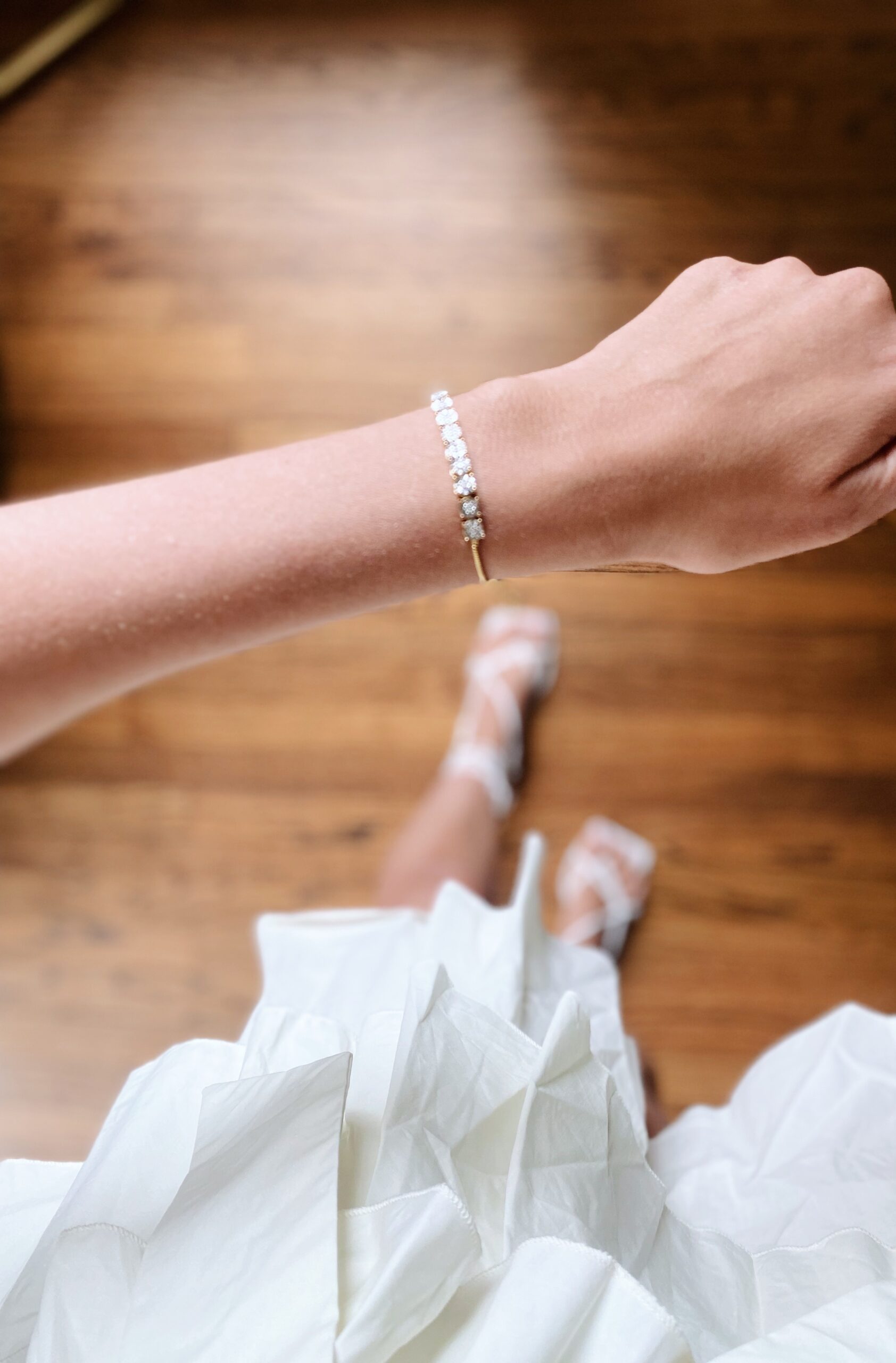 woman wearing bracelet from Affordable Spring Fashion