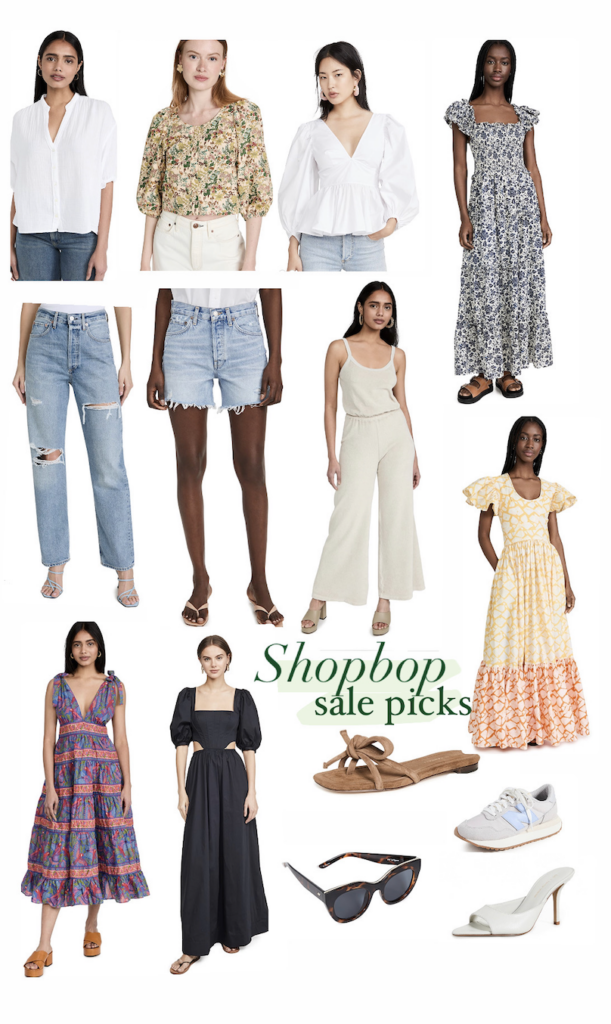 collage of Shopbop Sale Picks clothes