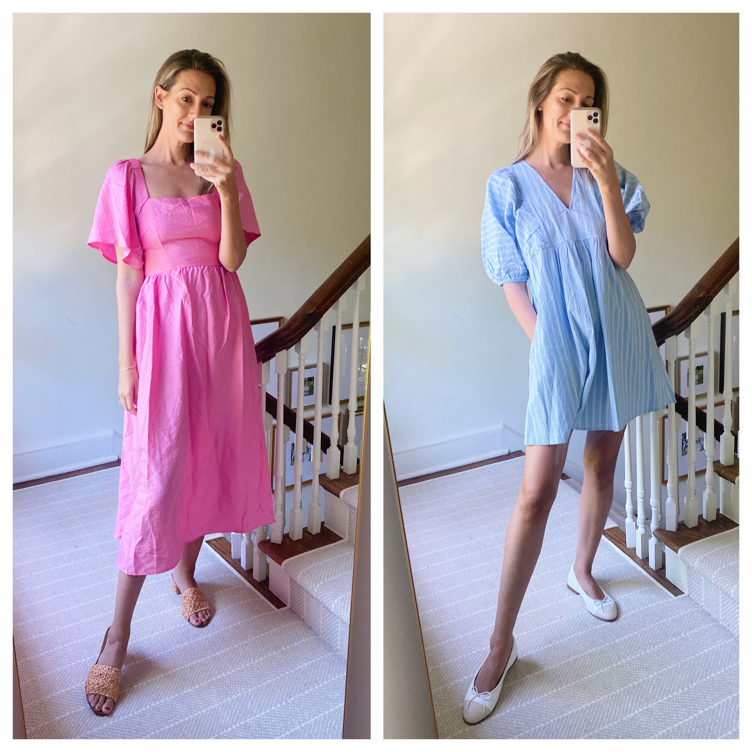 Target Tuesday Five Other Things including this pink and blue dresses