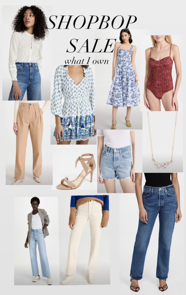 collage of Shopbop Sale What I Own and My Wishlist