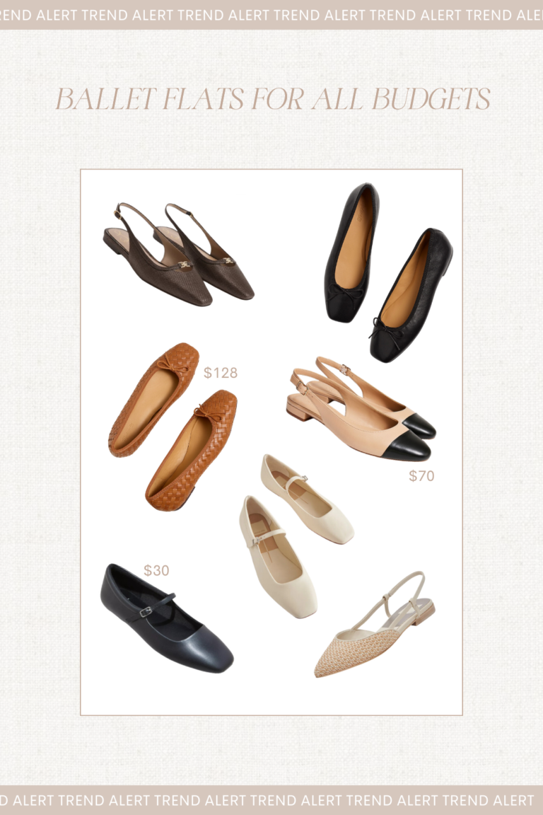 Ballet flats for all budgets, trendy ballet flats and slingback flats