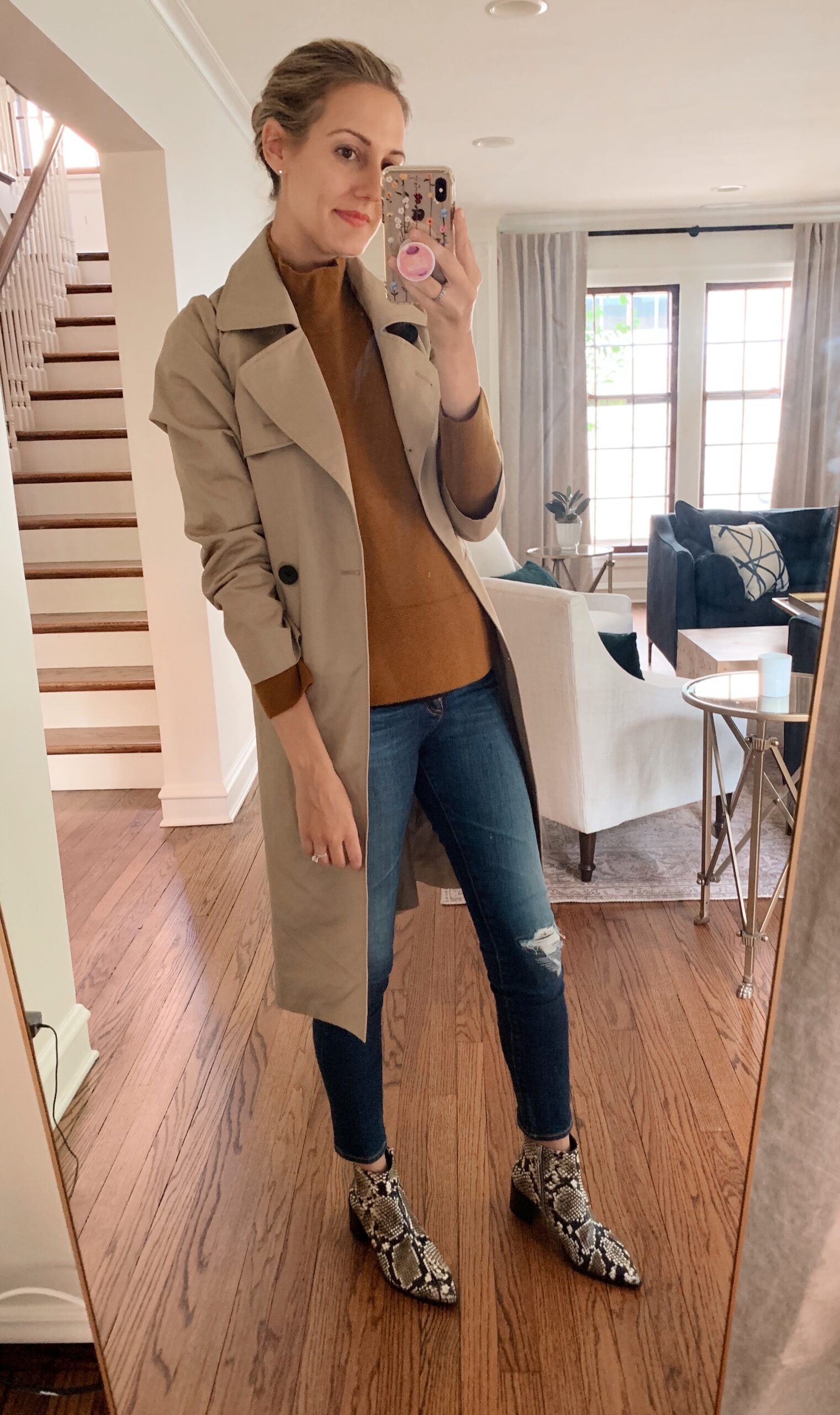 trench coat outfit ideas